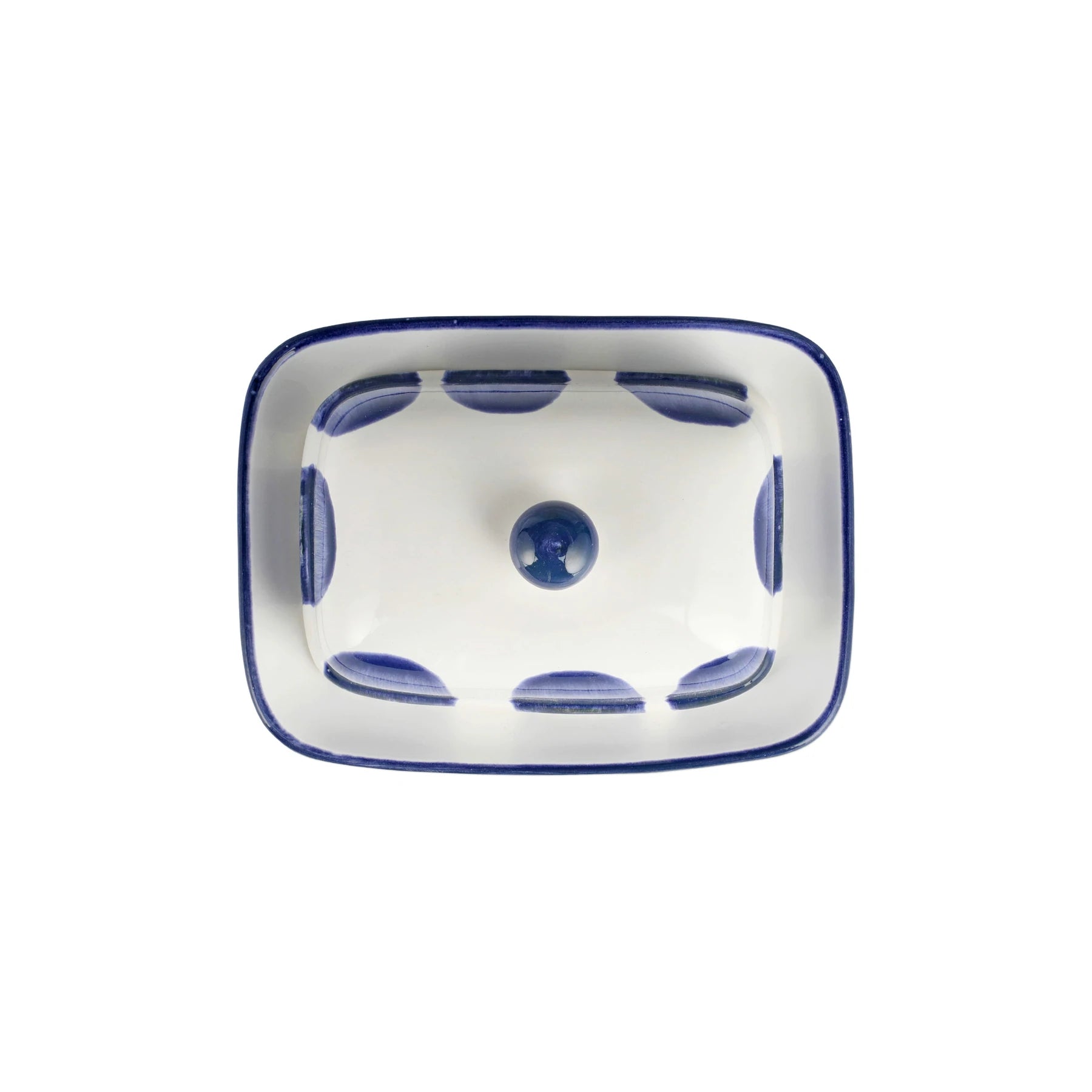 Santorini Dot Butter Dish