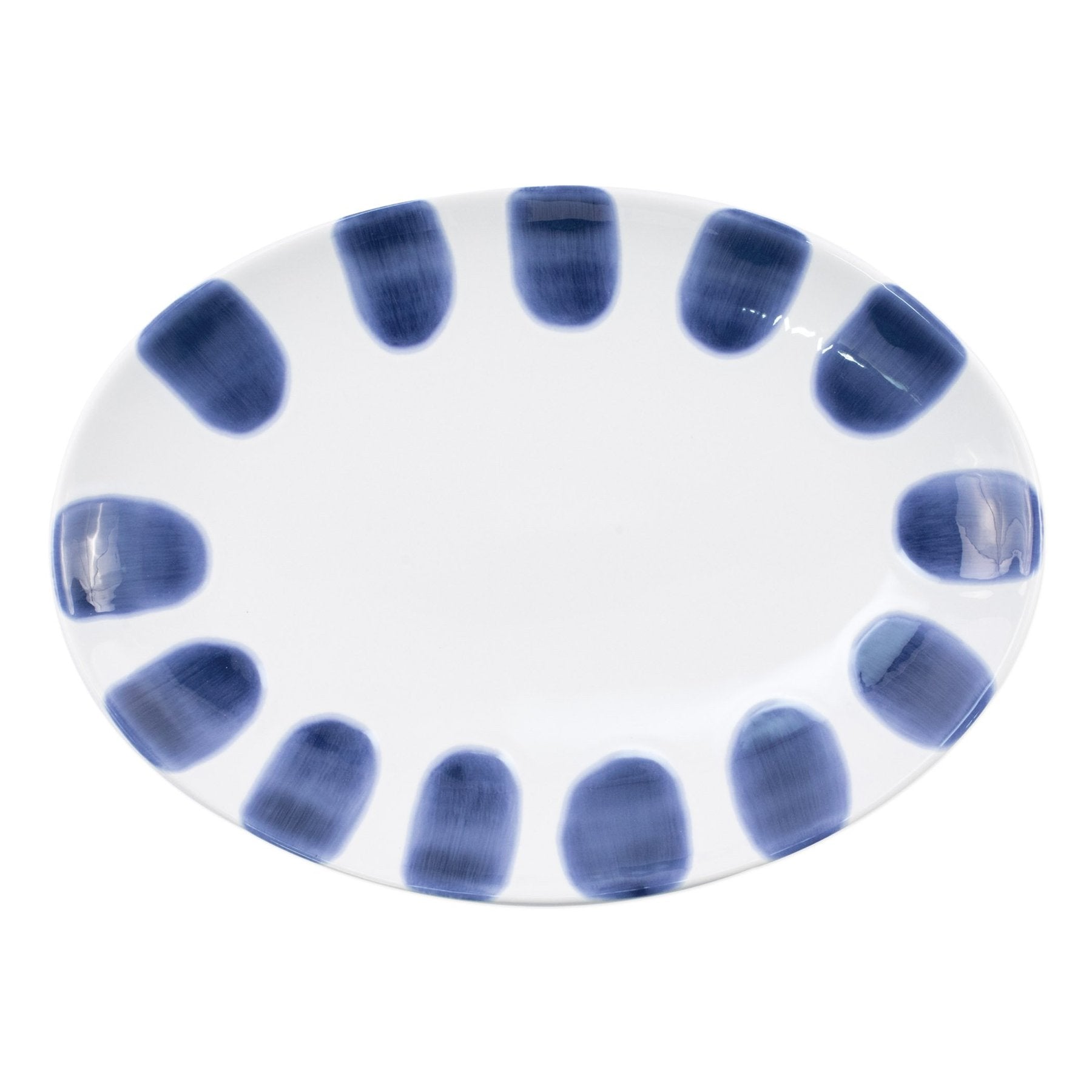 Santorini Dot Small Oval Platter