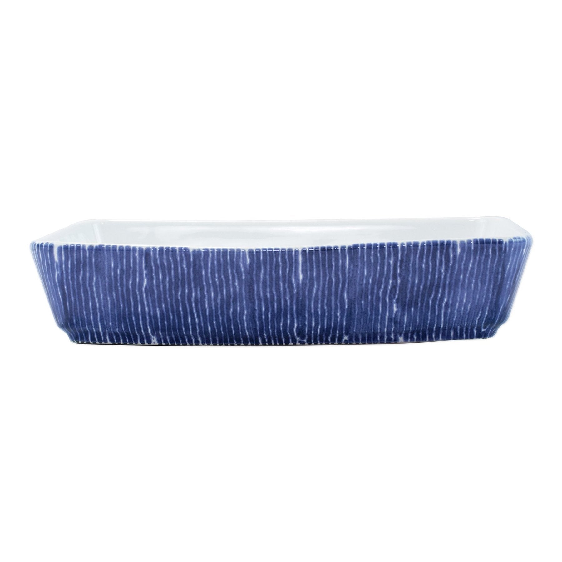 Santorini Stripe Rectangular Baker