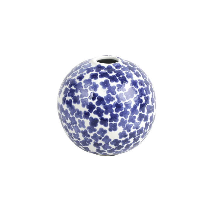 Santorini Flower Round Vase