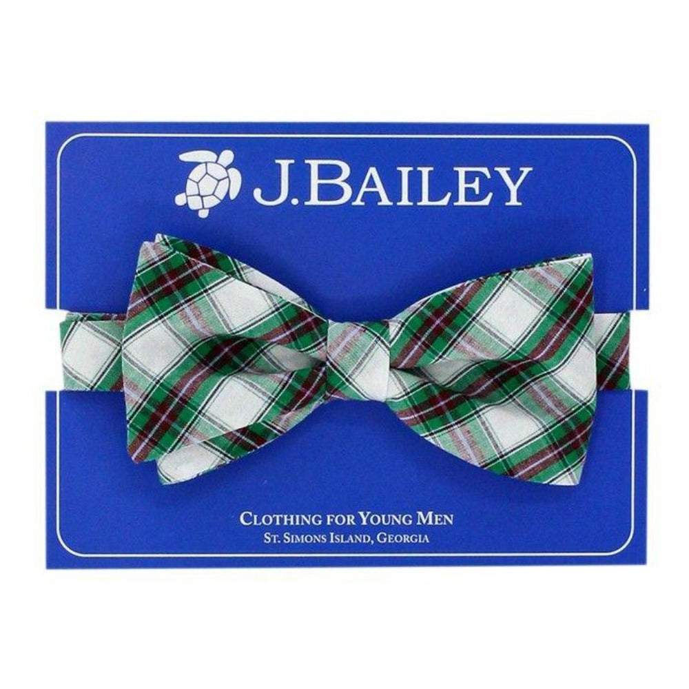 Evergreen Plaid Bow Tie