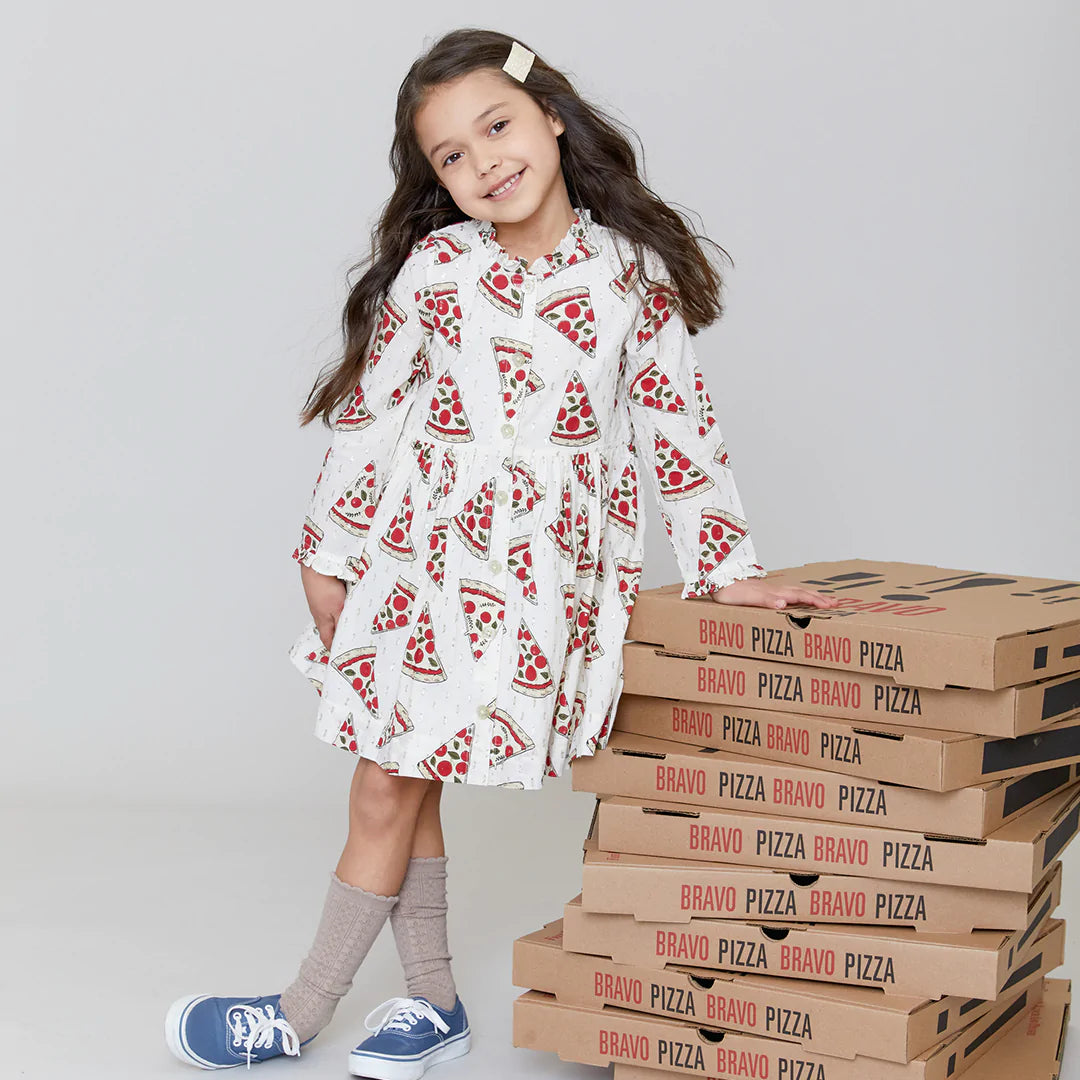 Pizza Party Autumn Dress