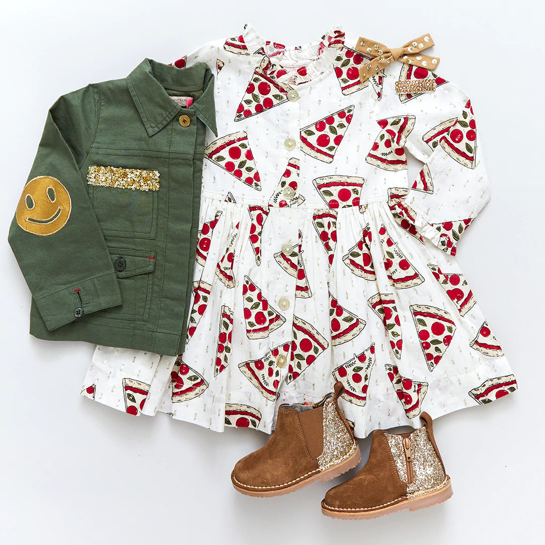 Pizza Party Autumn Dress