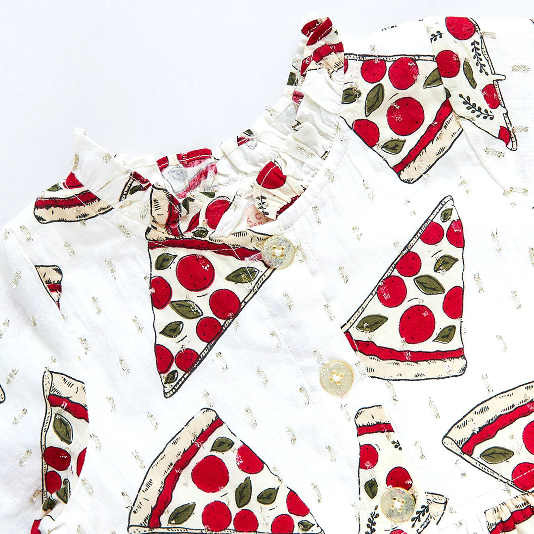 Pizza Party Autumn Dress