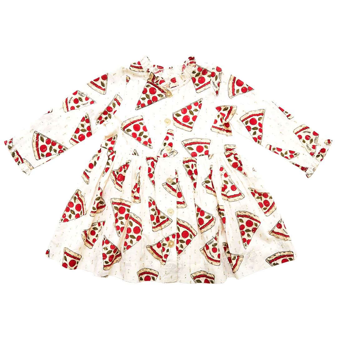 Pizza Party Autumn Dress