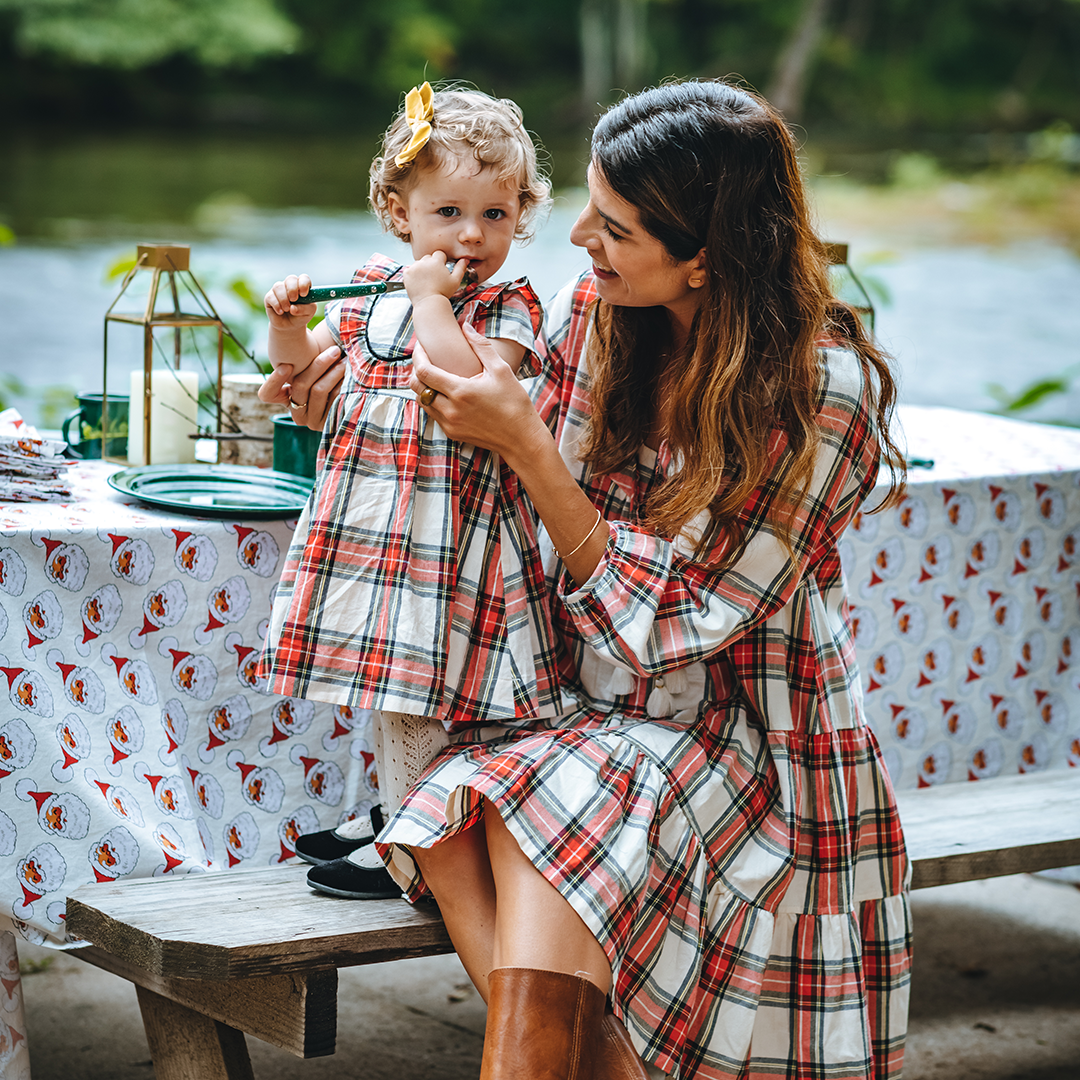 Snow Tartan Baby Eileen Dress