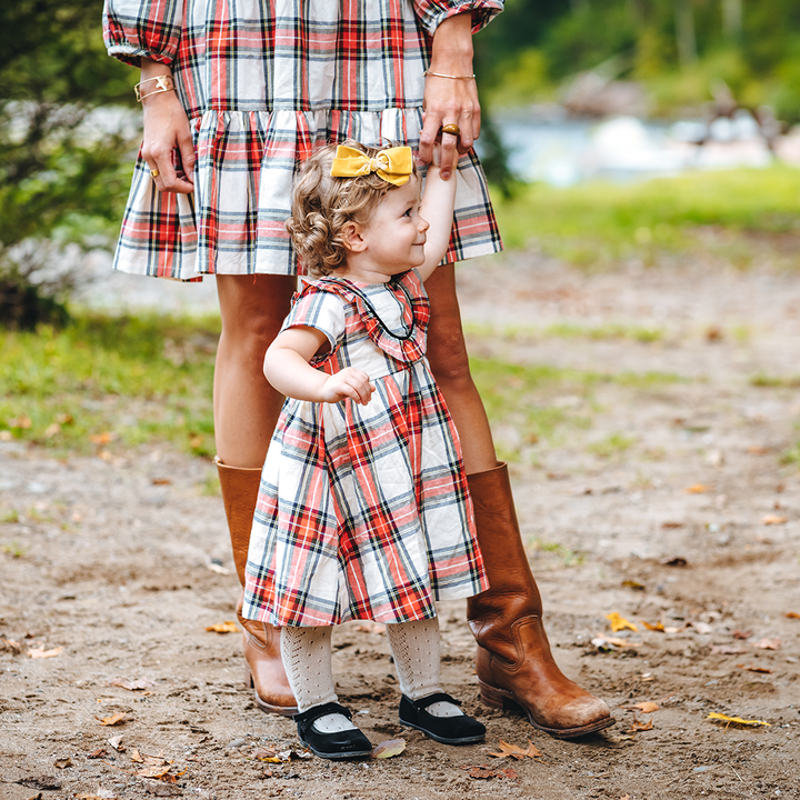 Snow Tartan Baby Eileen Dress