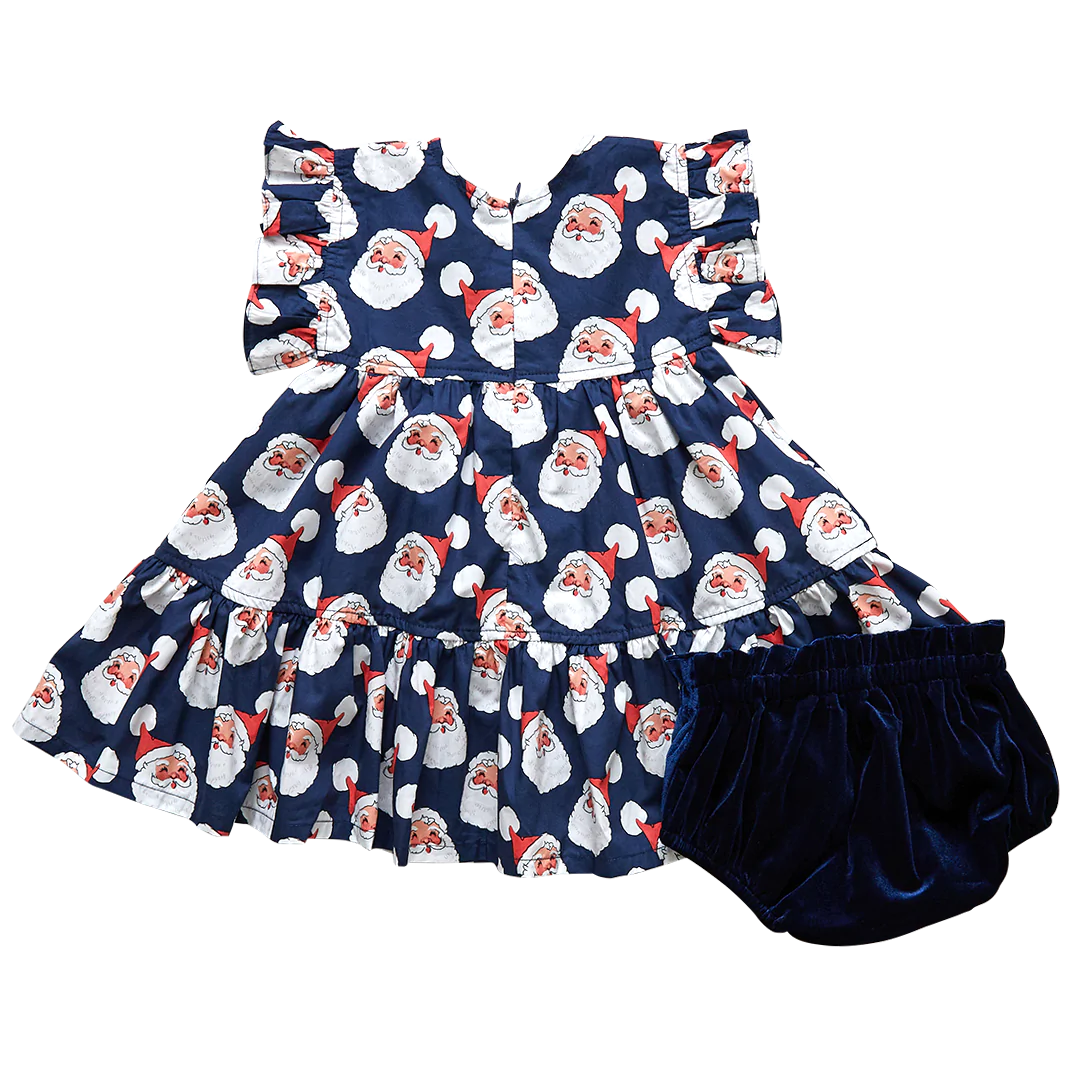 Navy Santas Baby Kit Dress Set