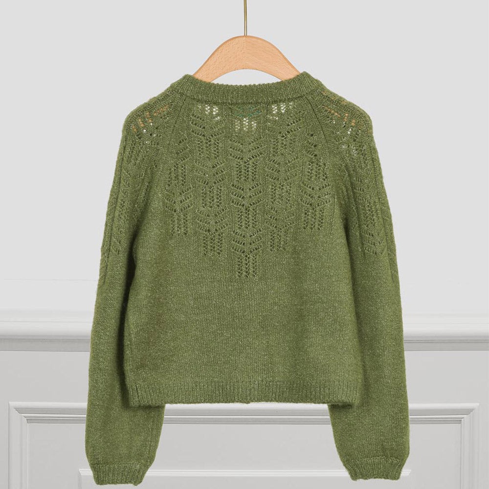 Olive Knit Cardigan