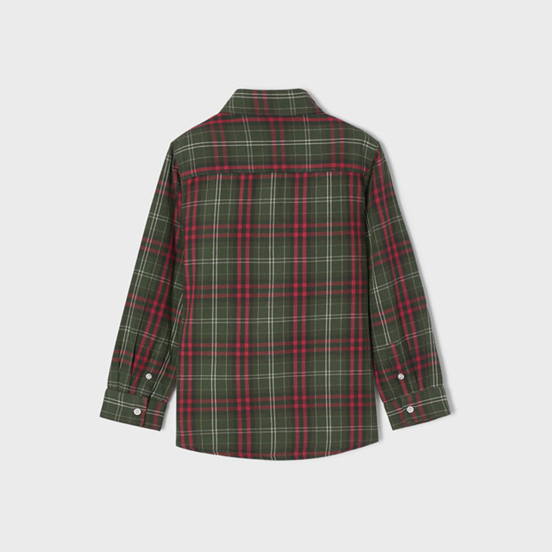 Ecofriends Forest Green & Red Checkered Long Sleeve Shirt