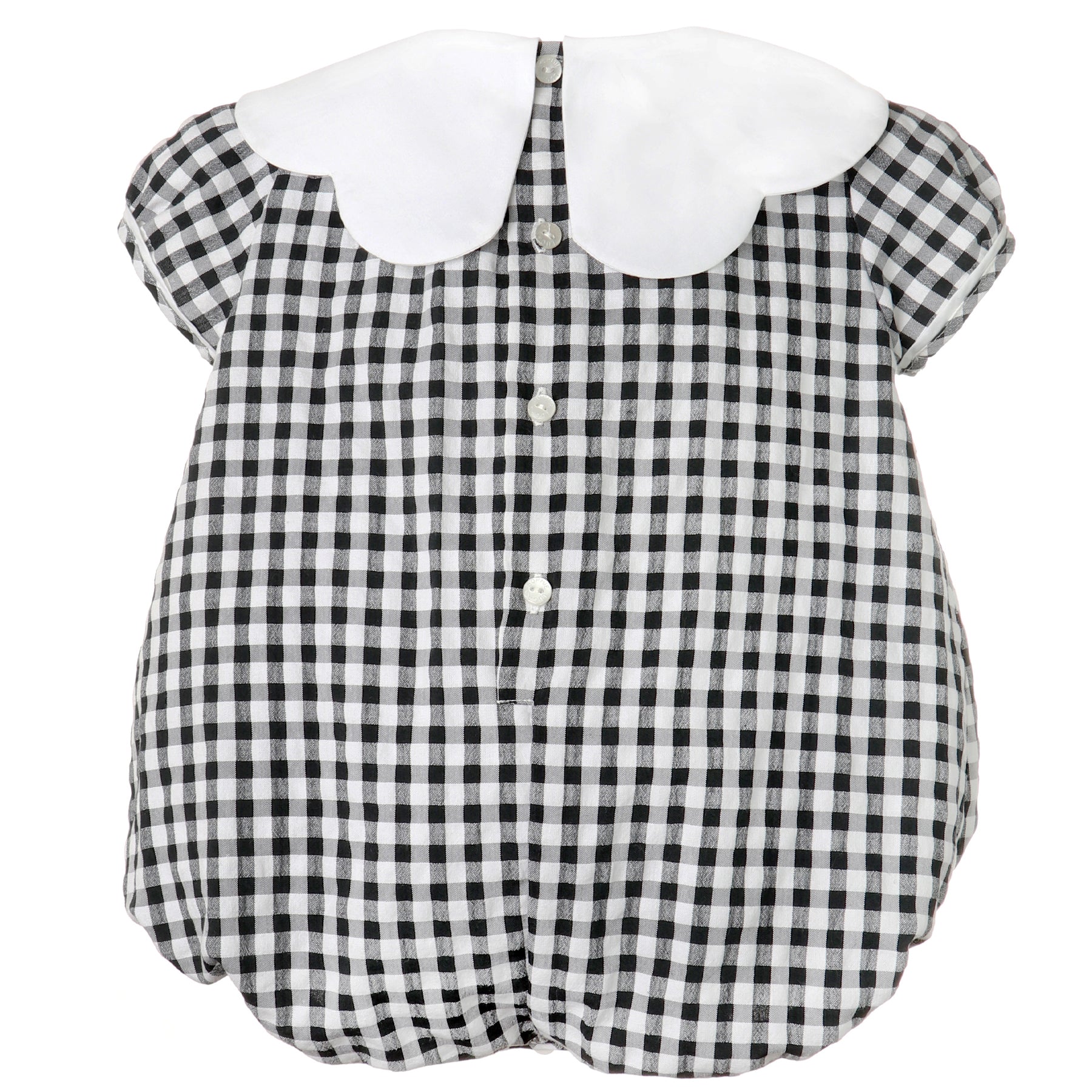 Black & White Gingham Trick-Or-Treat Bubble