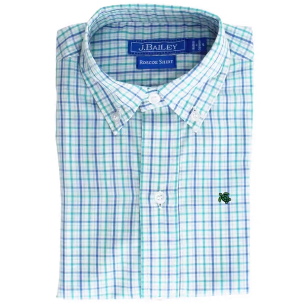 Beckum Plaid Roscoe Button Down