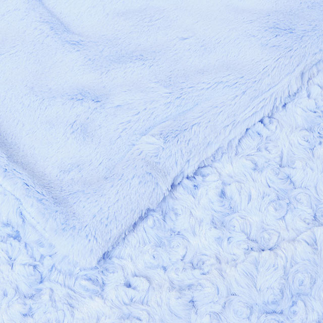 Faux Fur Rosette Blanket