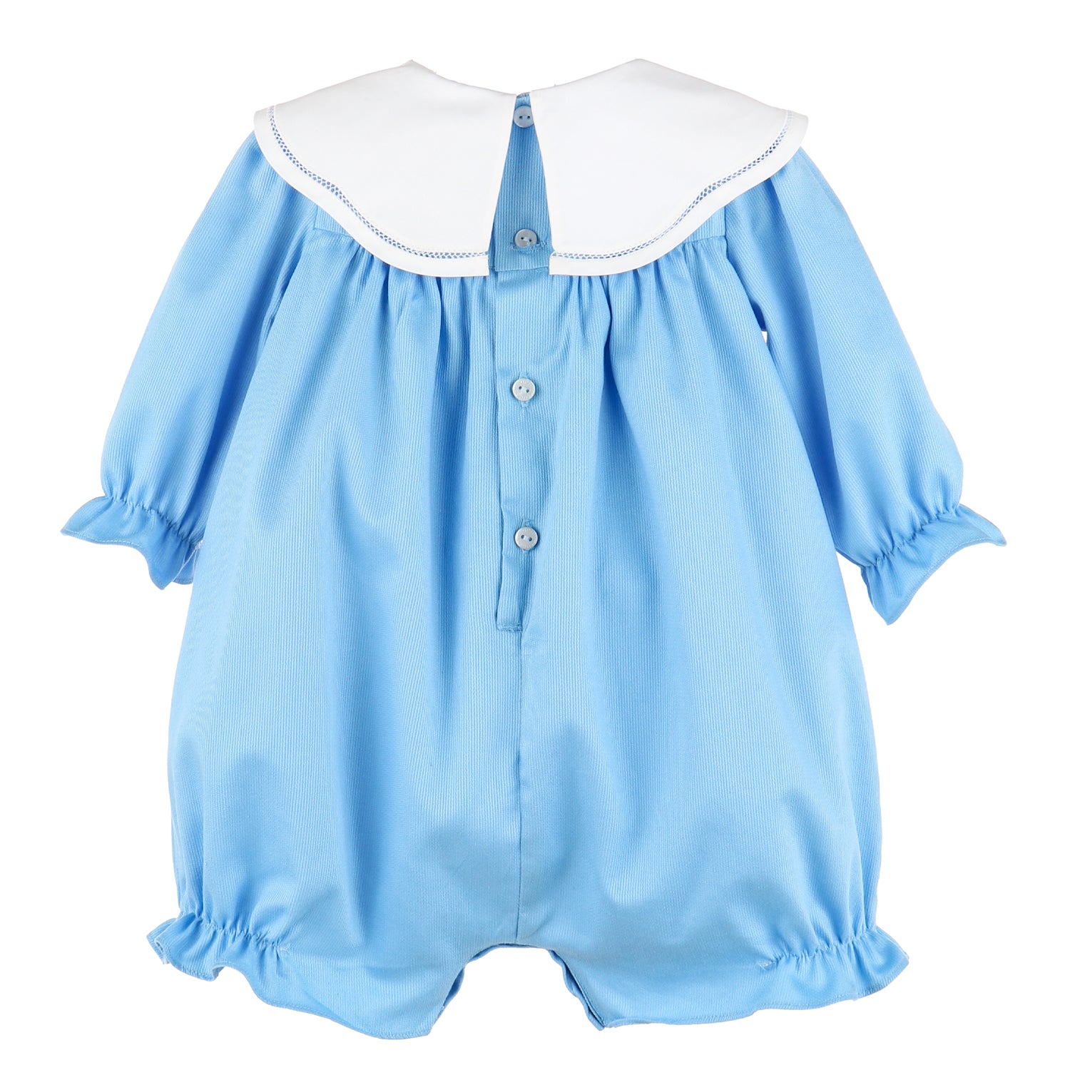 Blue Cozy Club Scallop Playsuit