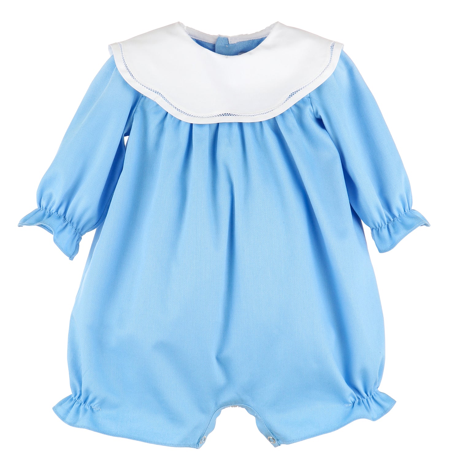 Blue Cozy Club Scallop Playsuit