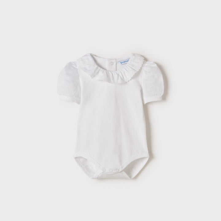 Ecofriends Ruffle Neck Bodysuit