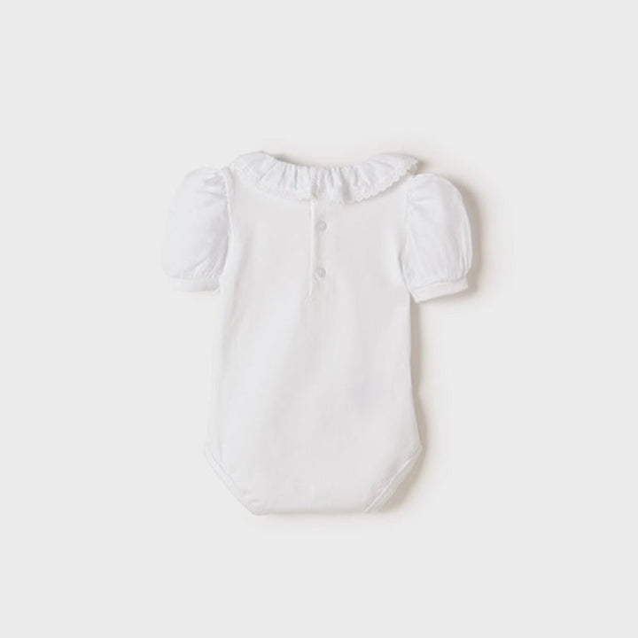 Ecofriends Ruffle Neck Bodysuit