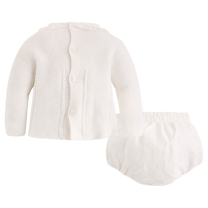 Ivory Sweater & Bow Bloomer Set