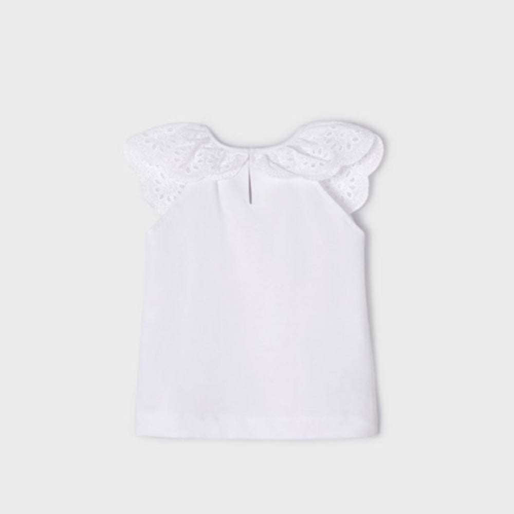 Ecofriends White Embroidered Top