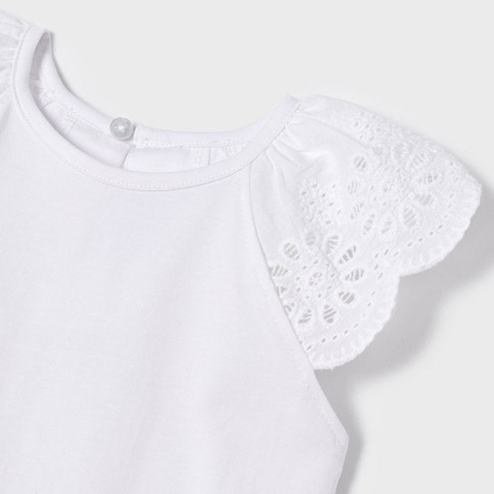 Ecofriends White Embroidered Top