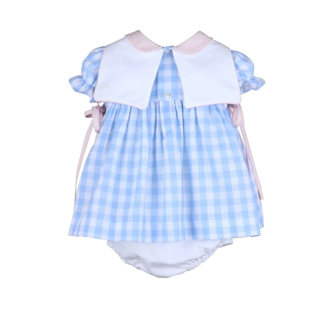 Blue Cape Check ABC Dress