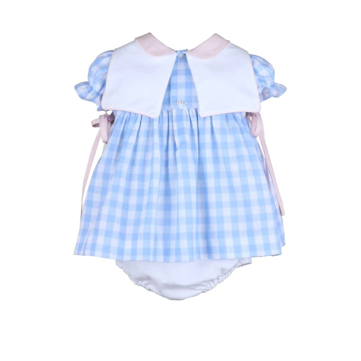 Blue Cape Check ABC Dress