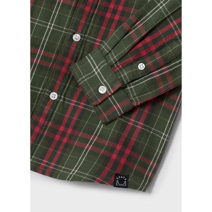 Ecofriends Forest Green & Red Checkered Long Sleeve Shirt