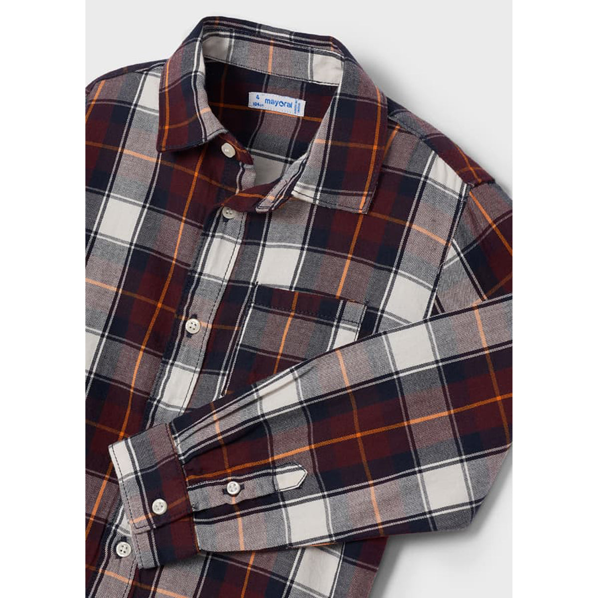 Ecofriends Plum Long Sleeve Plaid Shirt