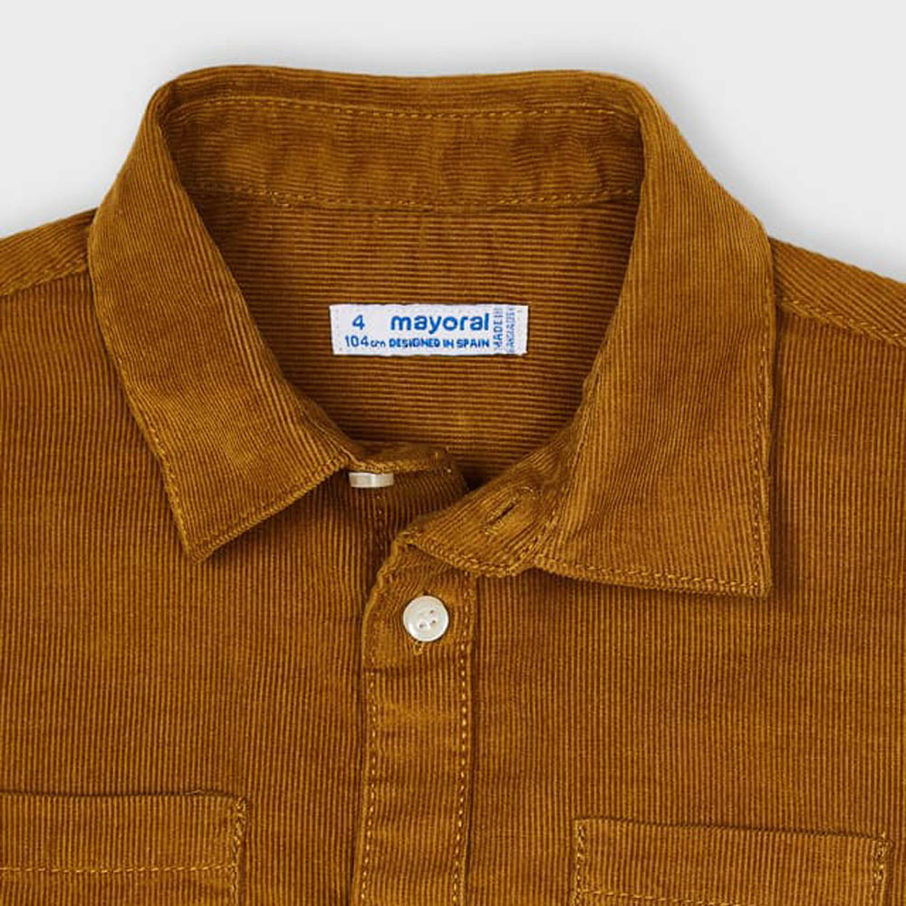 Cinnamon Long Sleeve Corduroy Button Down