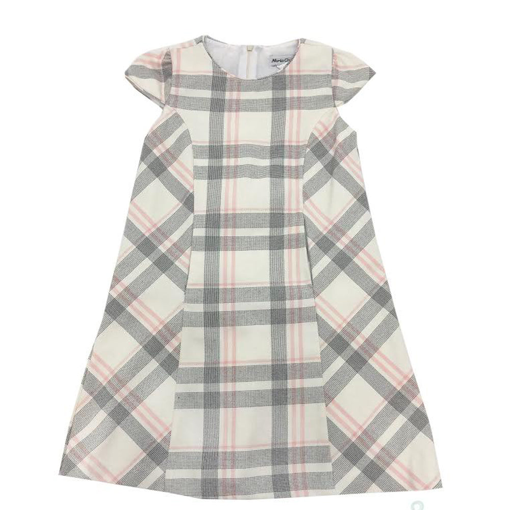 Pink Plaid Shift Dress