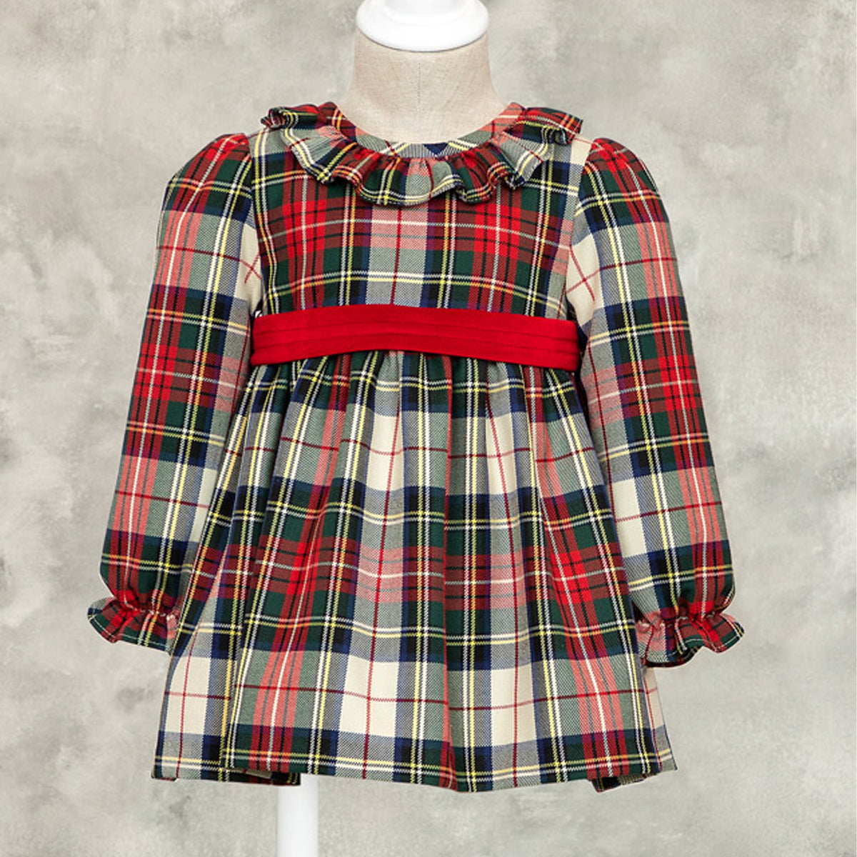 Red Tartan Plaid Dress