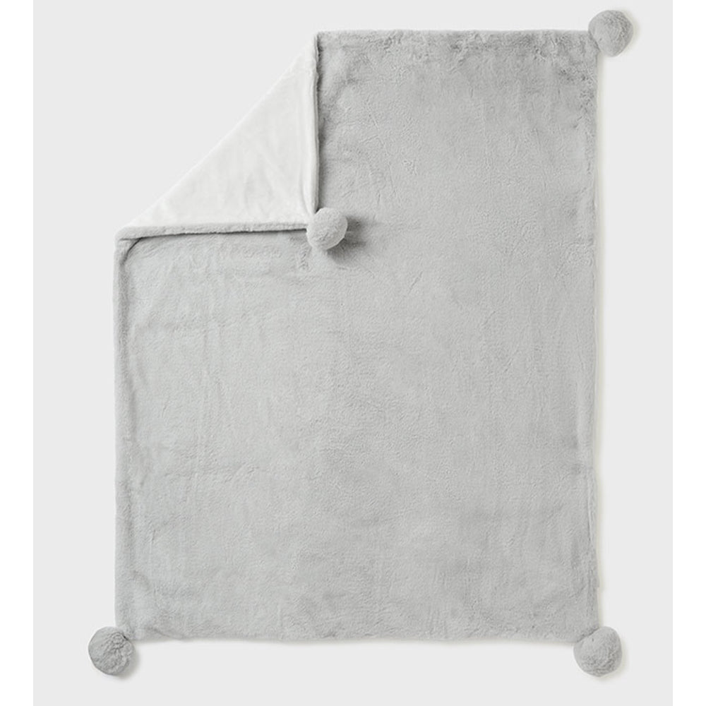 Fog Grey Faux Fur Blanket