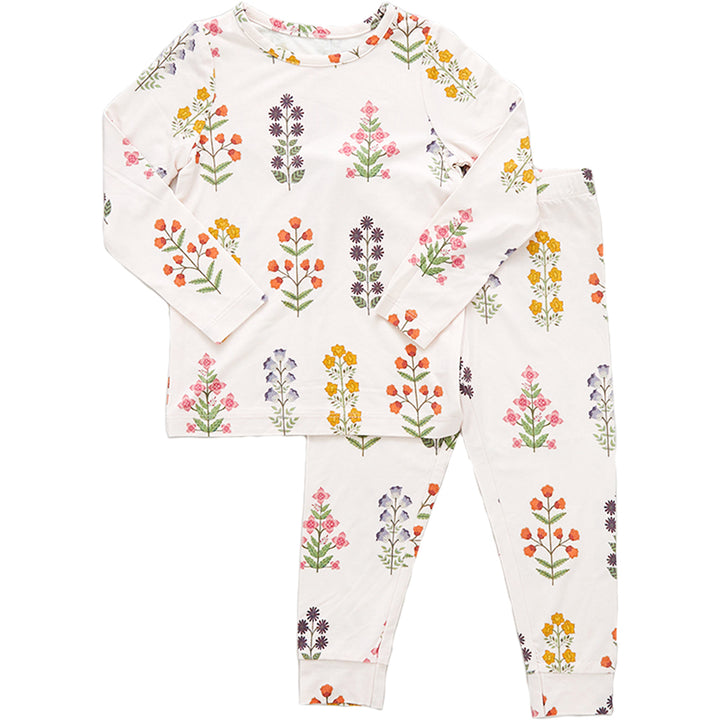 Pink Cloud Floral Bamboo PJ Set