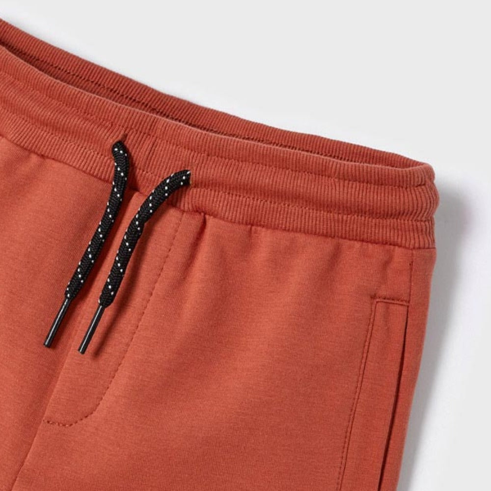 Terracotta Fleece Bermuda Shorts