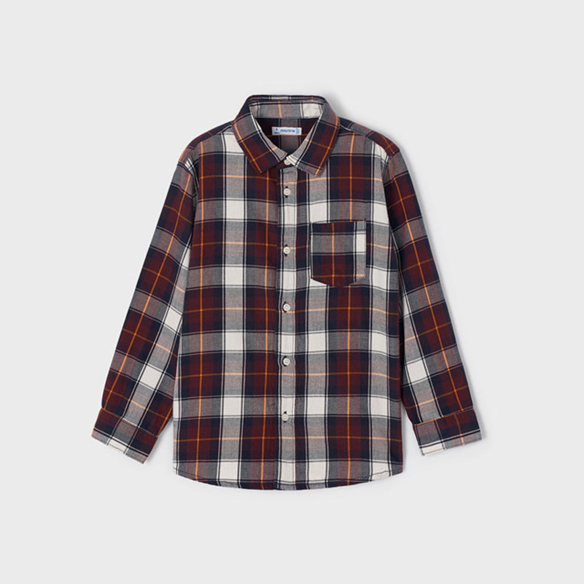 Ecofriends Plum Long Sleeve Plaid Shirt