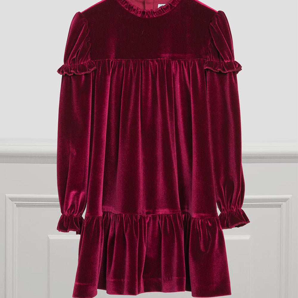 Blackberry Velvet Dress