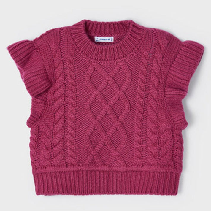 Raspberry Knit Vest