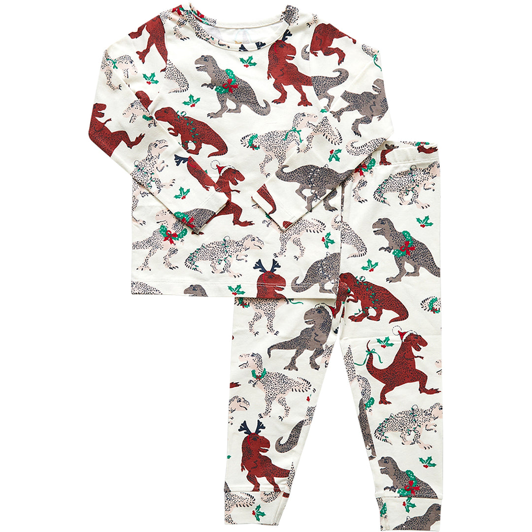 Holiday T-Rex Organic PJ Set