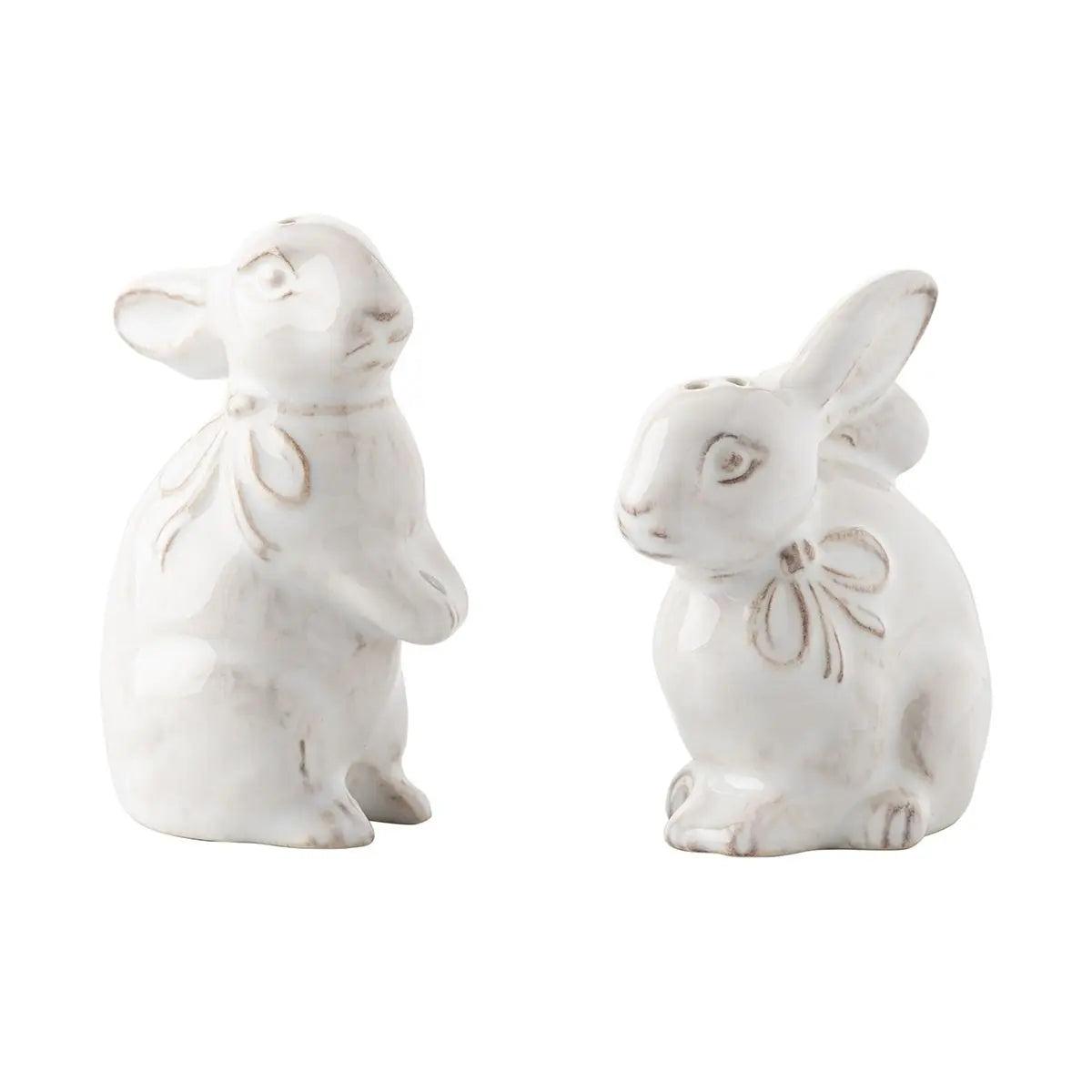 Clever Creatures Napoleon & Josephine Bunny Salt and Pepper Shakers