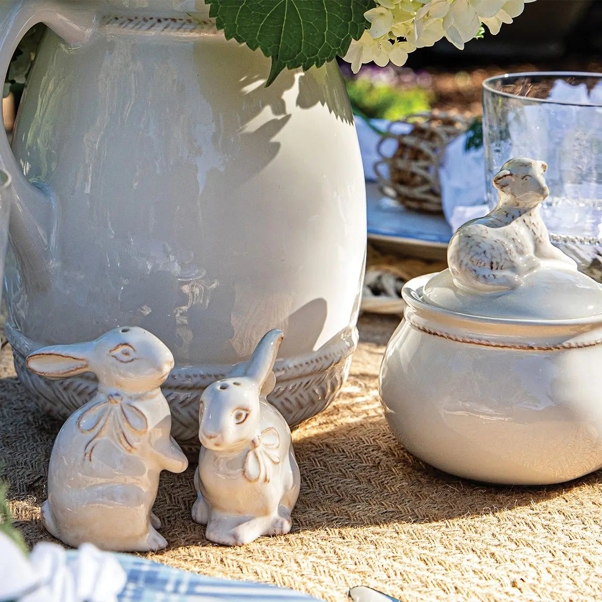 Clever Creatures Napoleon & Josephine Bunny Salt and Pepper Shakers