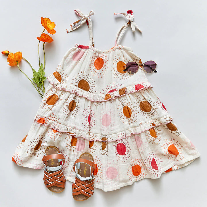 Multi Sunrise Garden Dress