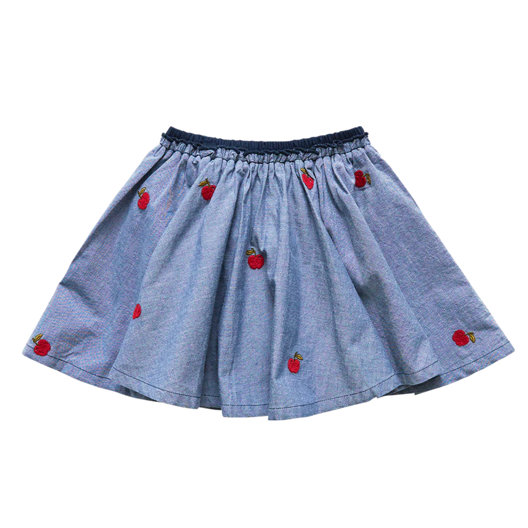 Chambray Apple Gianna Skirt