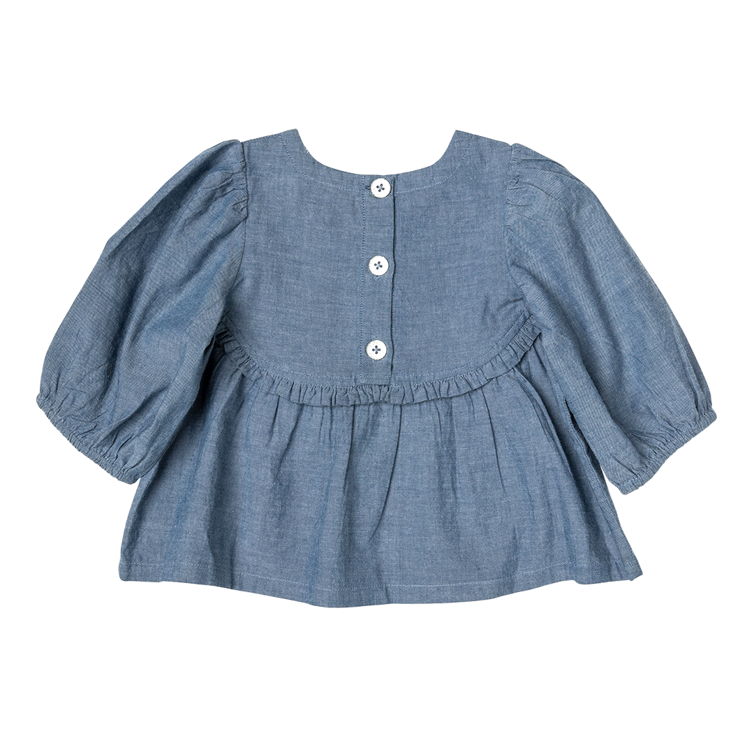 Chambray Rowan Top