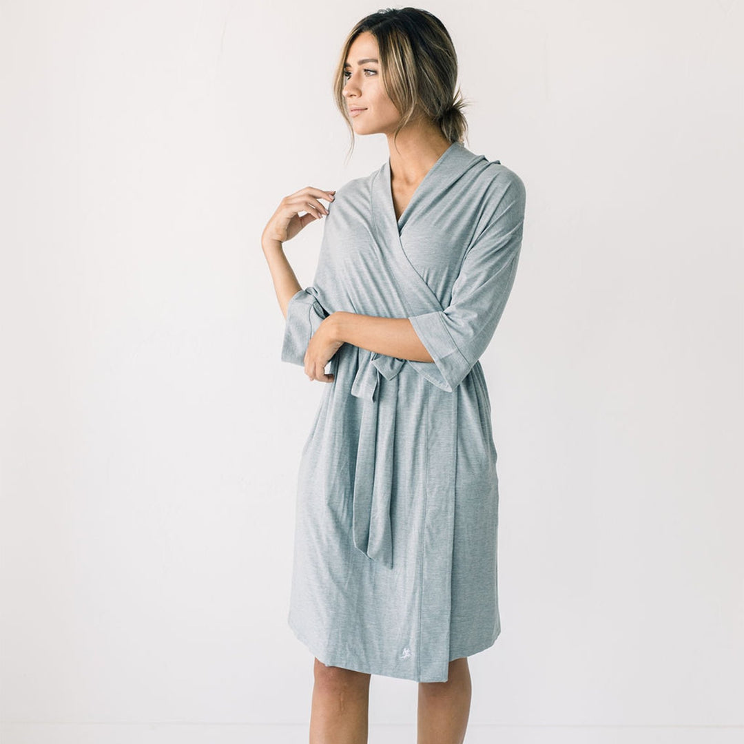 Stretch-Knit Bamboo Kimono Robe