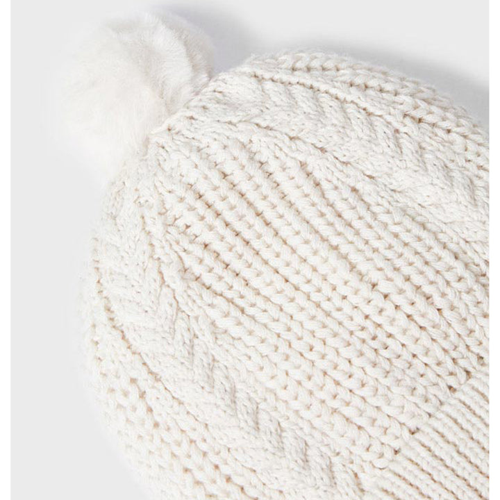 Ivory Ecofriends Hat & Mittens Set