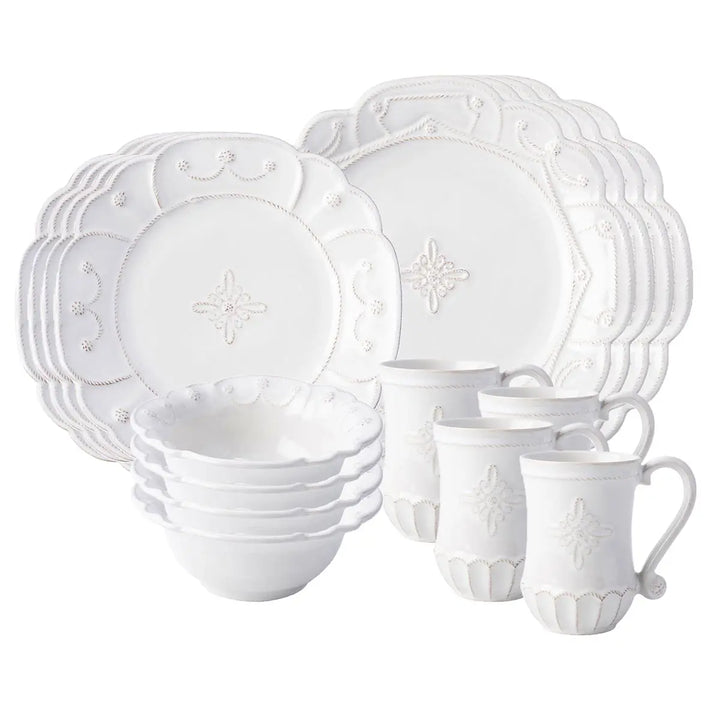 Jardins du Monde Whitewash Sixteen-Piece Set 