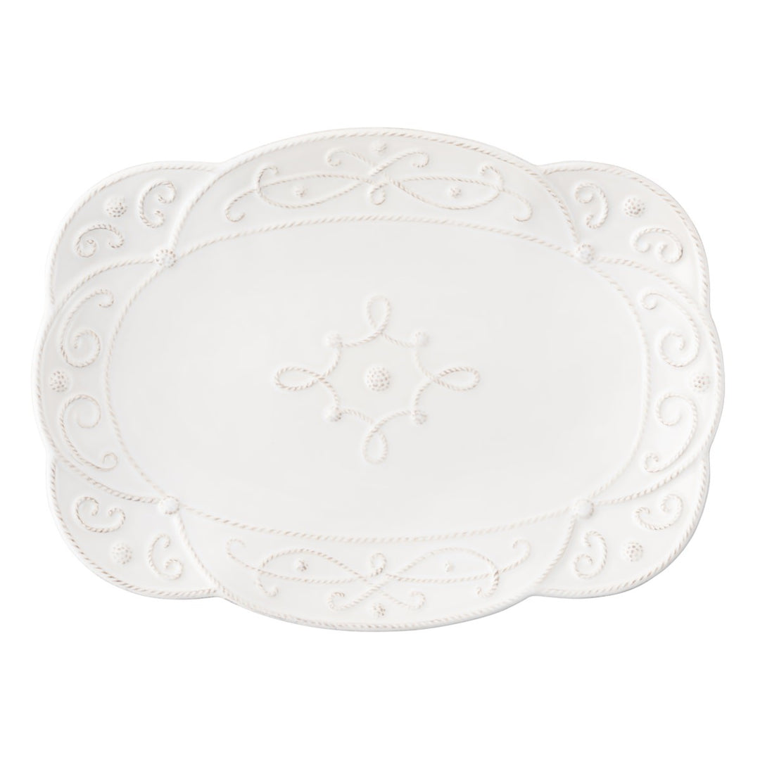 Jardins du Monde Whitewash 15" Platter