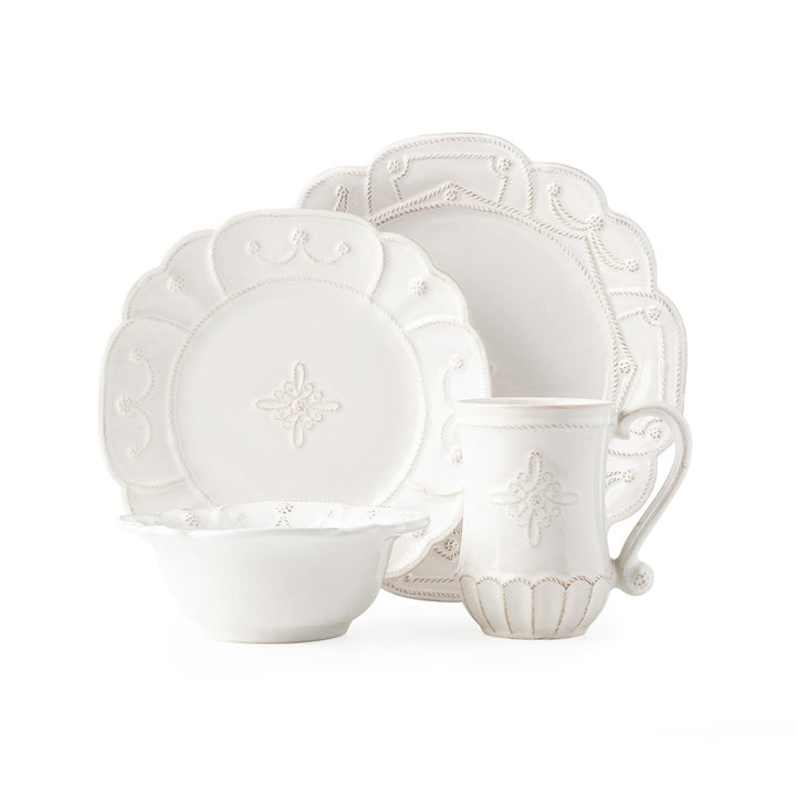 Jardins du Monde Whitewash Four Piece Setting