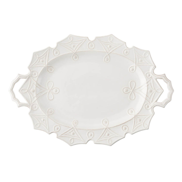 Jardins du Monde Whitewash Turkey Platter