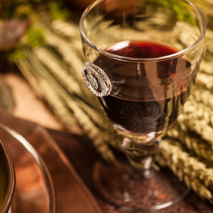 Berry & Thread Footed Goblet